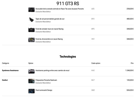 992 GT3 RS (TVA RECUP)